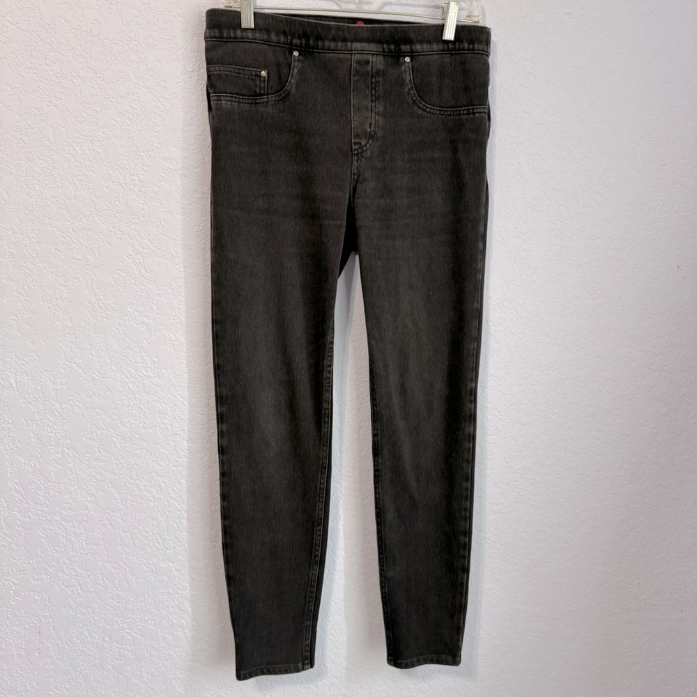 Spanx Black High Rise Stretch Faux Pockets Skinny Jeans